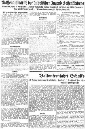 Gelsenkirchener Zeitung 20.06.1932 Einweihung Raphaelsplatzes